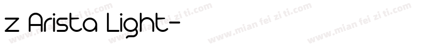 z Arista Light字体转换